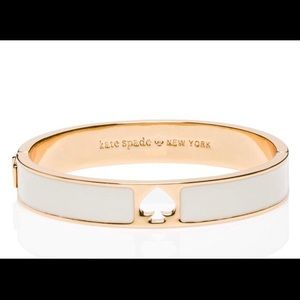 Kate Spade hole punch spade hinge bangle.